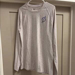 RHONE Light Gray Long Sleeve Men's Tee